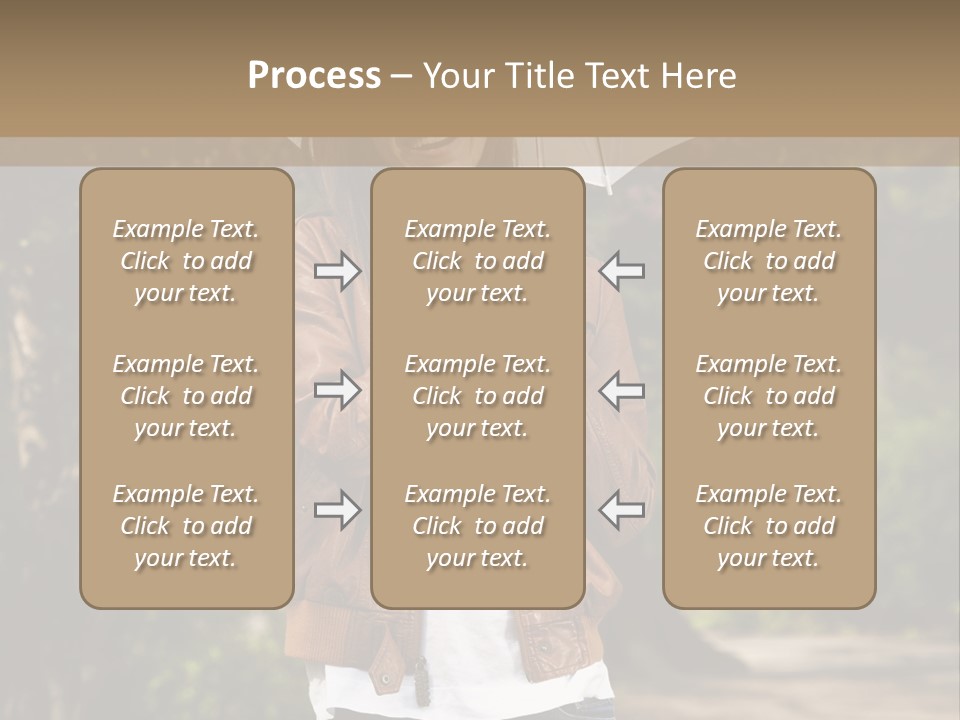 Adult Teenage Girls Park PowerPoint Template