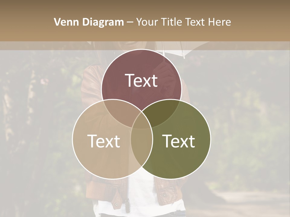 Adult Teenage Girls Park PowerPoint Template