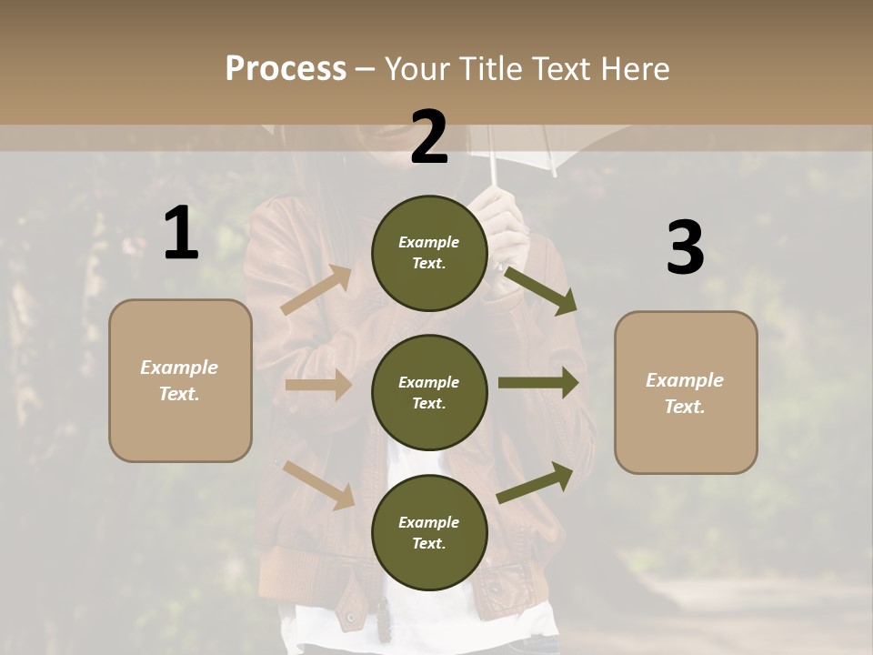 Adult Teenage Girls Park PowerPoint Template