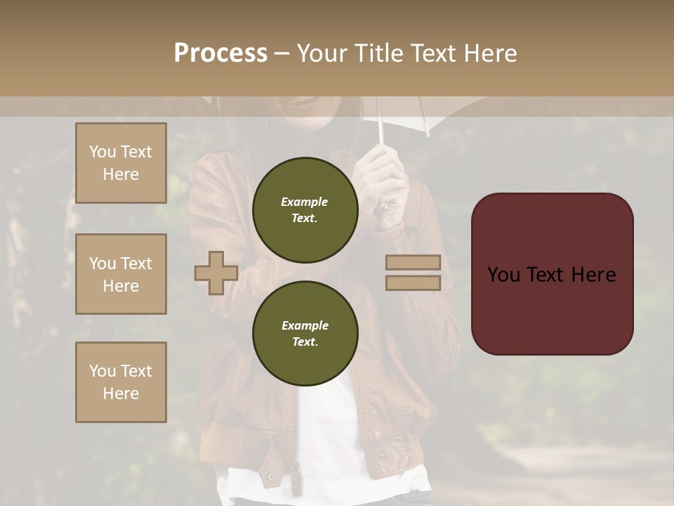 Adult Teenage Girls Park PowerPoint Template
