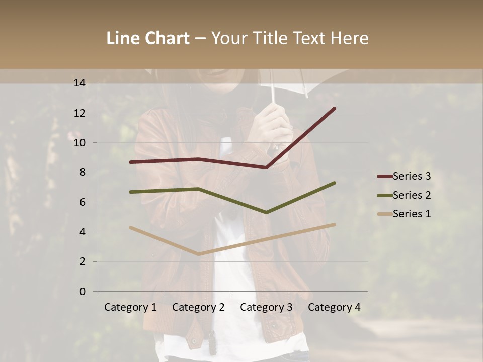 Adult Teenage Girls Park PowerPoint Template