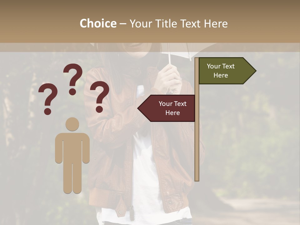 Adult Teenage Girls Park PowerPoint Template