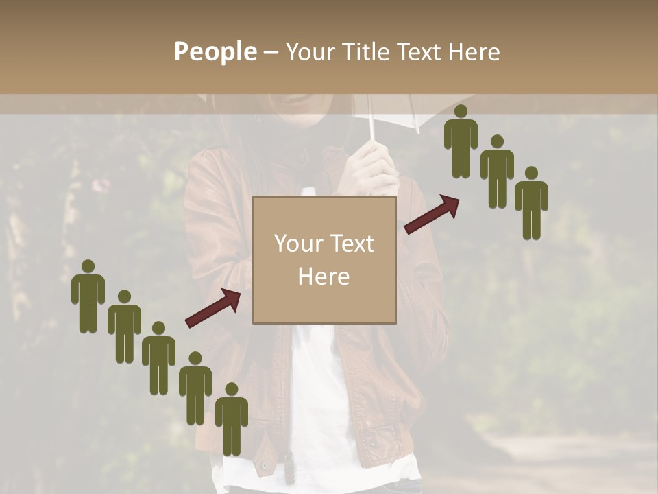 Adult Teenage Girls Park PowerPoint Template