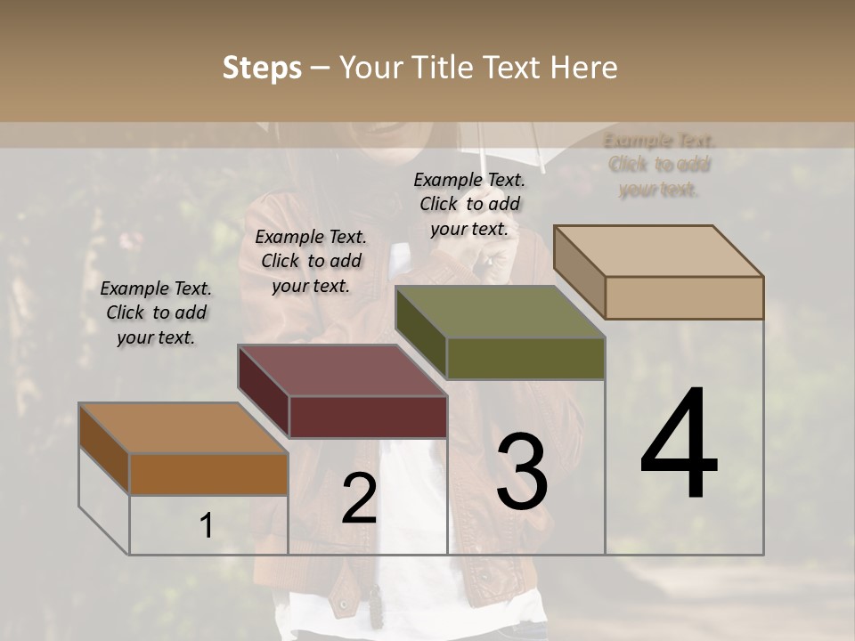 Adult Teenage Girls Park PowerPoint Template