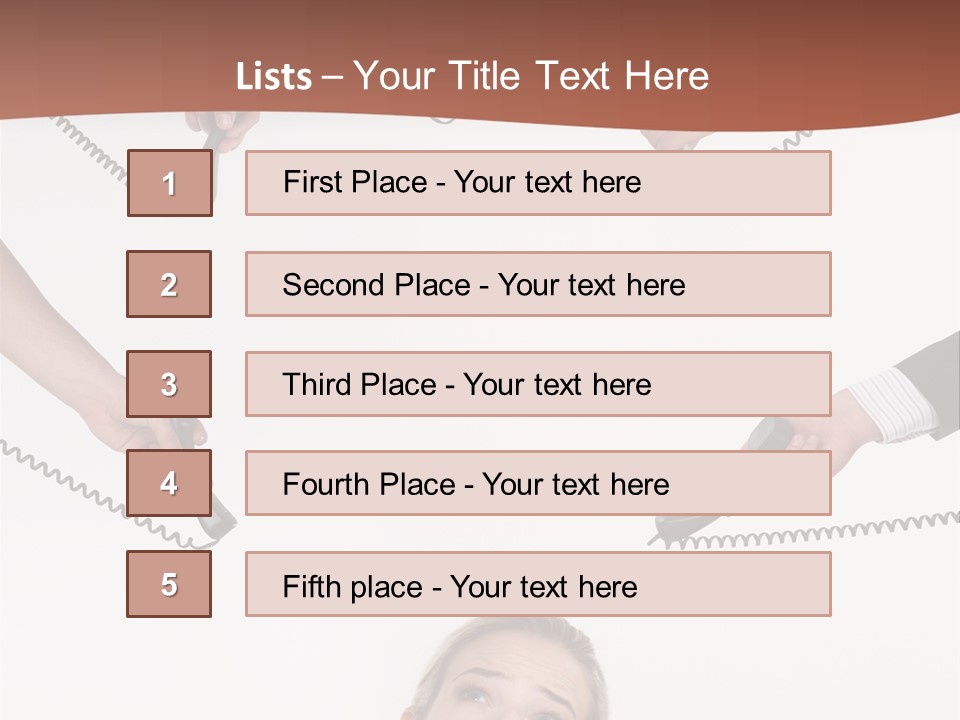 Receiver Pretty Hide PowerPoint Template