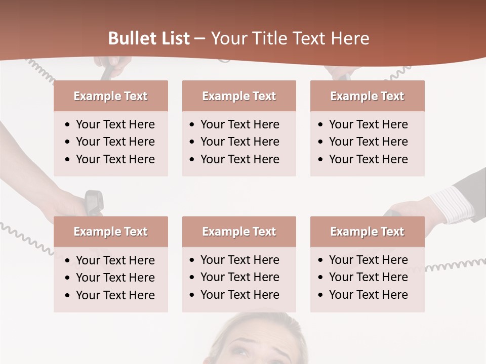 Receiver Pretty Hide PowerPoint Template