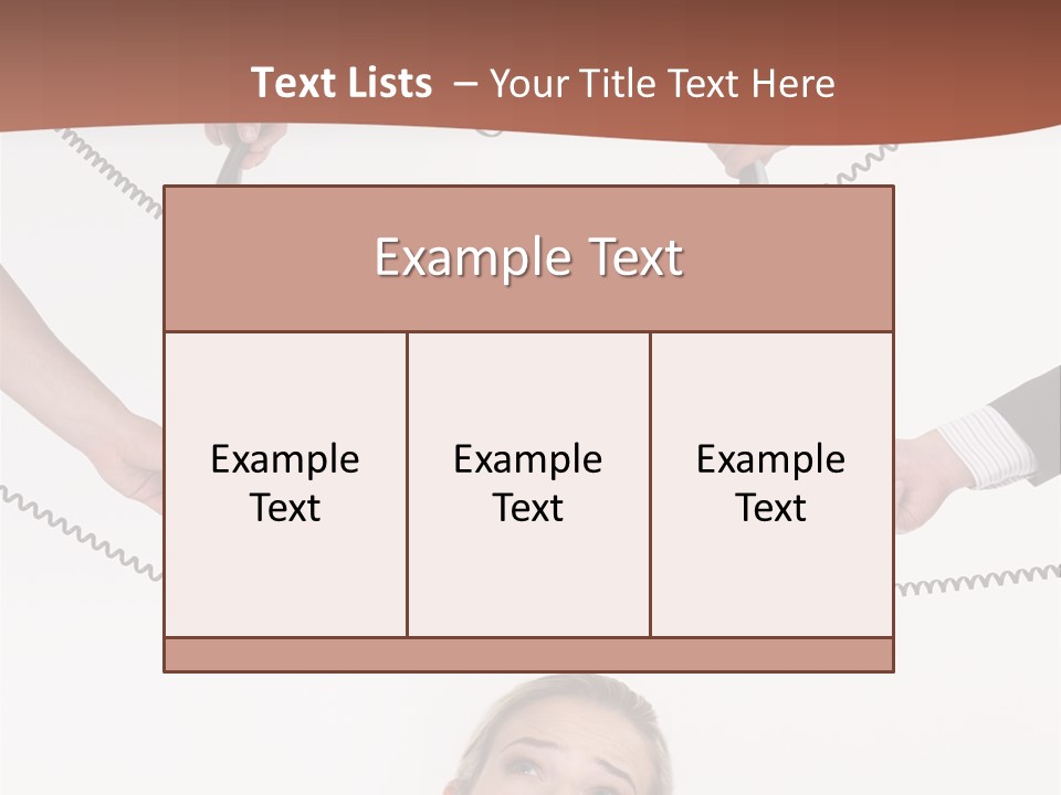 Receiver Pretty Hide PowerPoint Template
