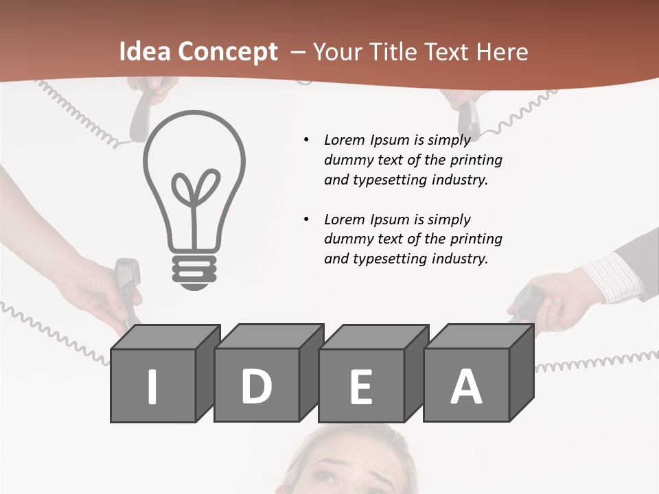 Receiver Pretty Hide PowerPoint Template