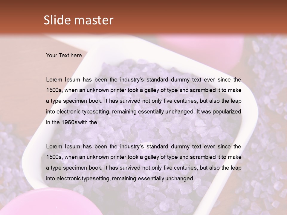 Mineral White Background Natural PowerPoint Template