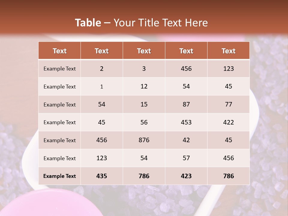 Mineral White Background Natural PowerPoint Template