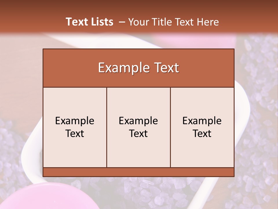 Mineral White Background Natural PowerPoint Template