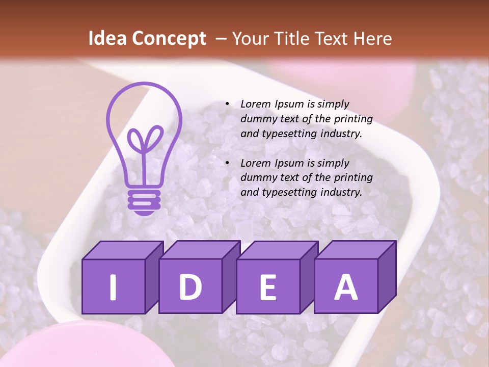 Mineral White Background Natural PowerPoint Template