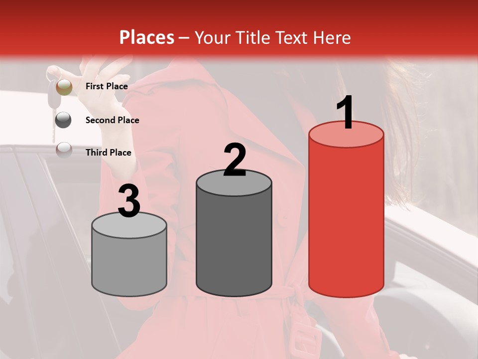 Success Auto Woman PowerPoint Template