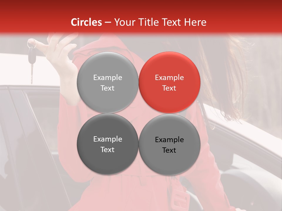 Success Auto Woman PowerPoint Template