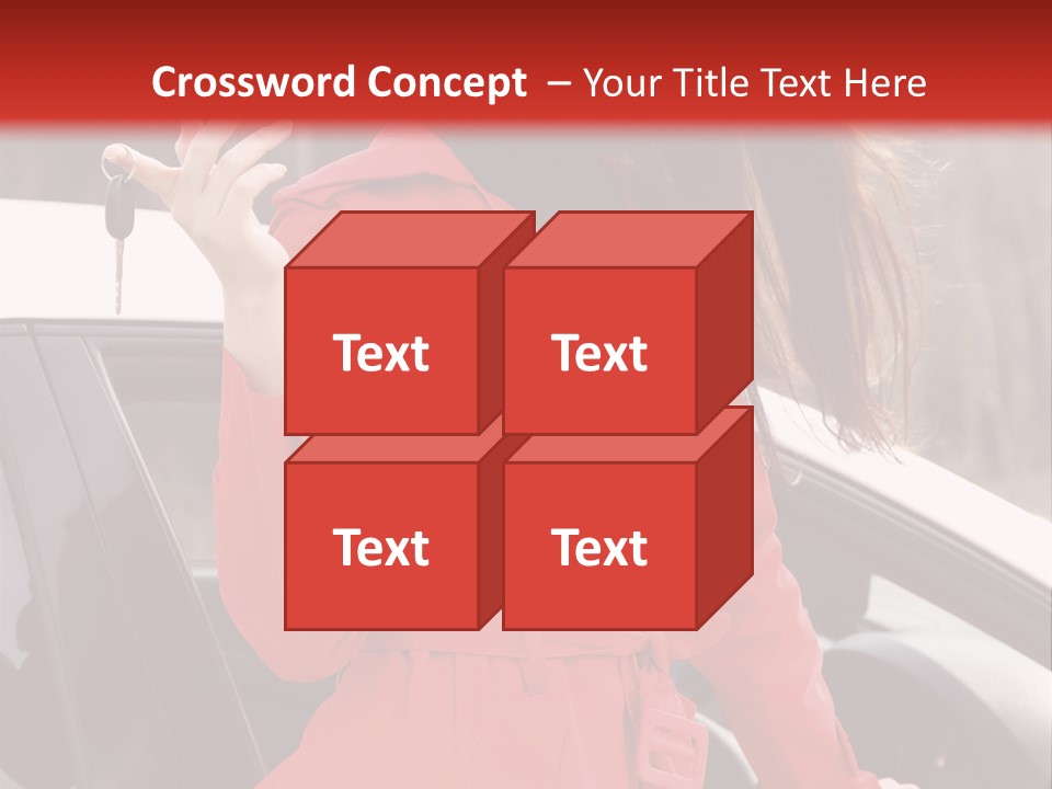 Success Auto Woman PowerPoint Template