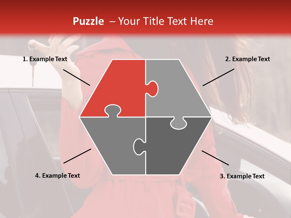 Success Auto Woman PowerPoint Template