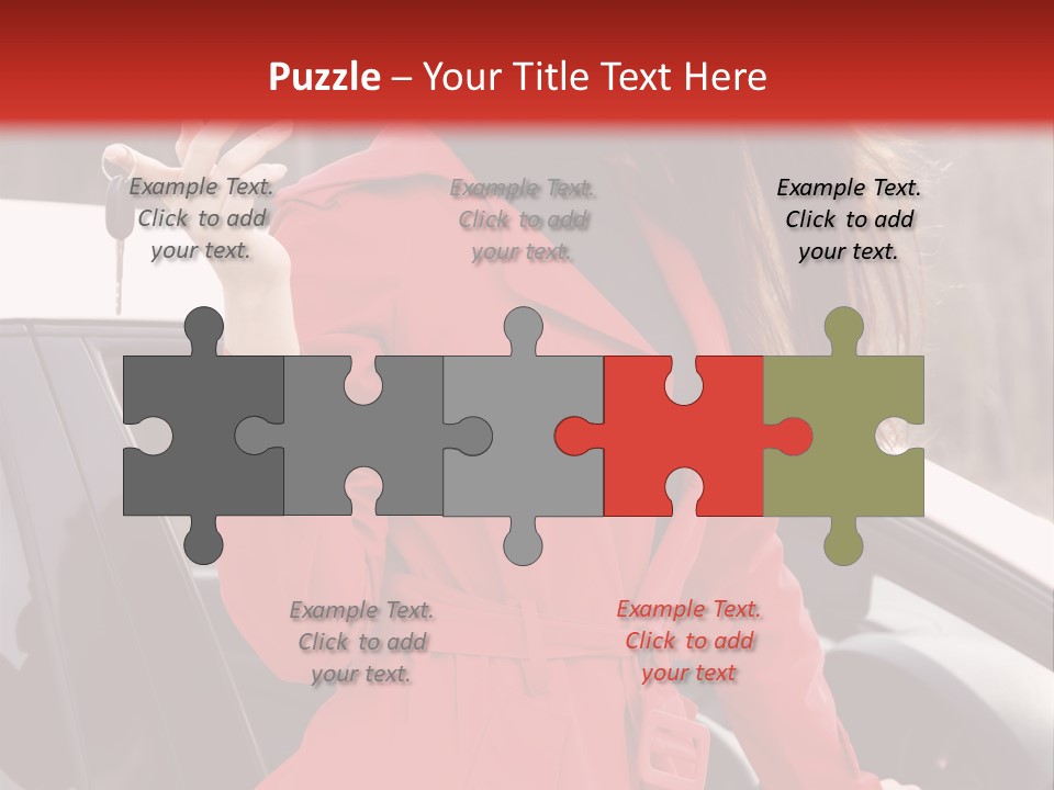 Success Auto Woman PowerPoint Template