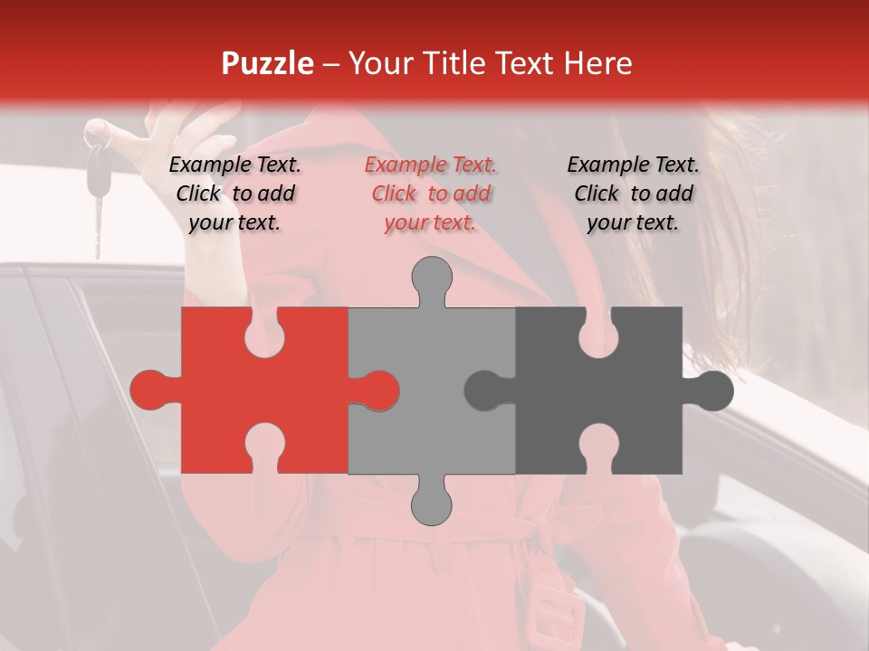 Success Auto Woman PowerPoint Template