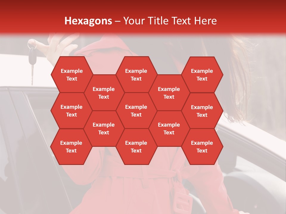 Success Auto Woman PowerPoint Template