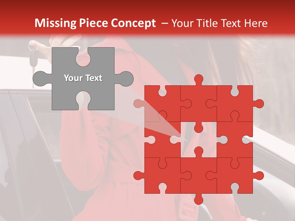 Success Auto Woman PowerPoint Template