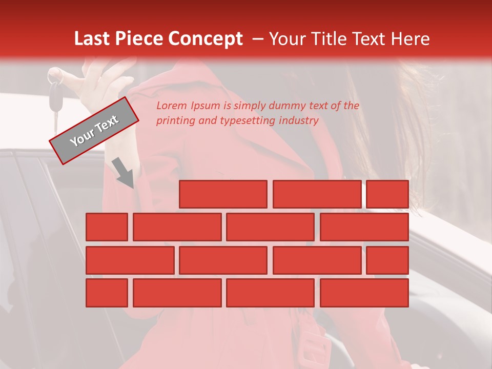 Success Auto Woman PowerPoint Template