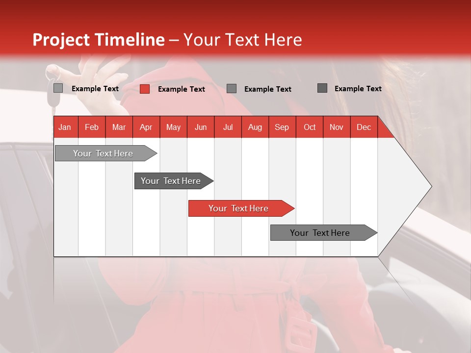 Success Auto Woman PowerPoint Template