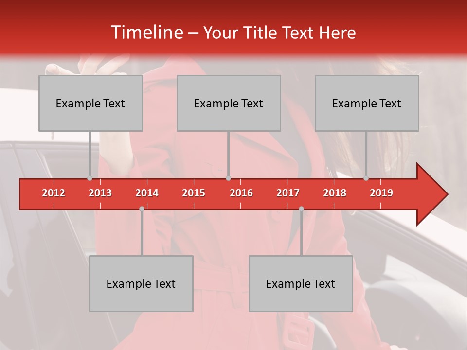 Success Auto Woman PowerPoint Template