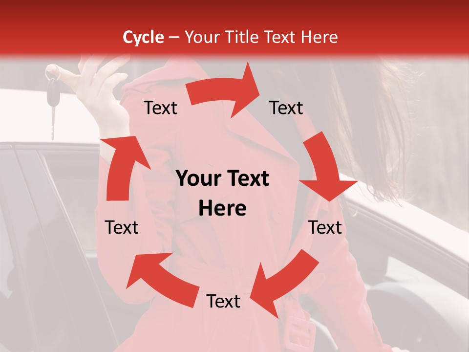 Success Auto Woman PowerPoint Template