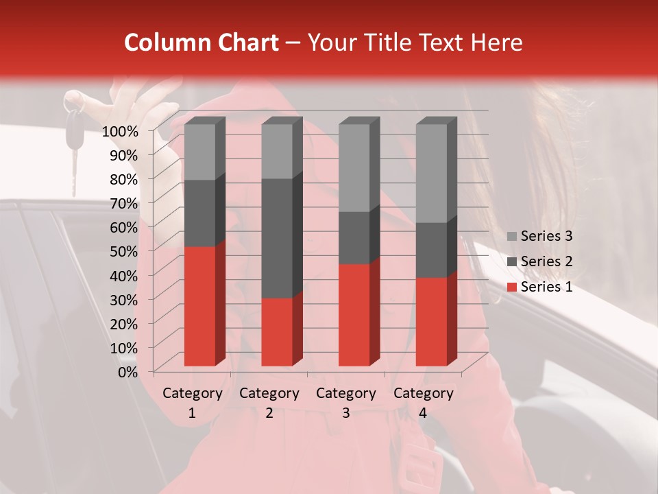 Success Auto Woman PowerPoint Template