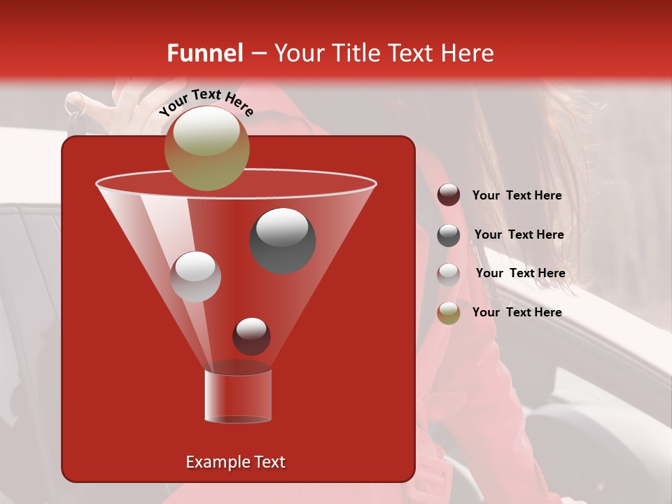 Success Auto Woman PowerPoint Template