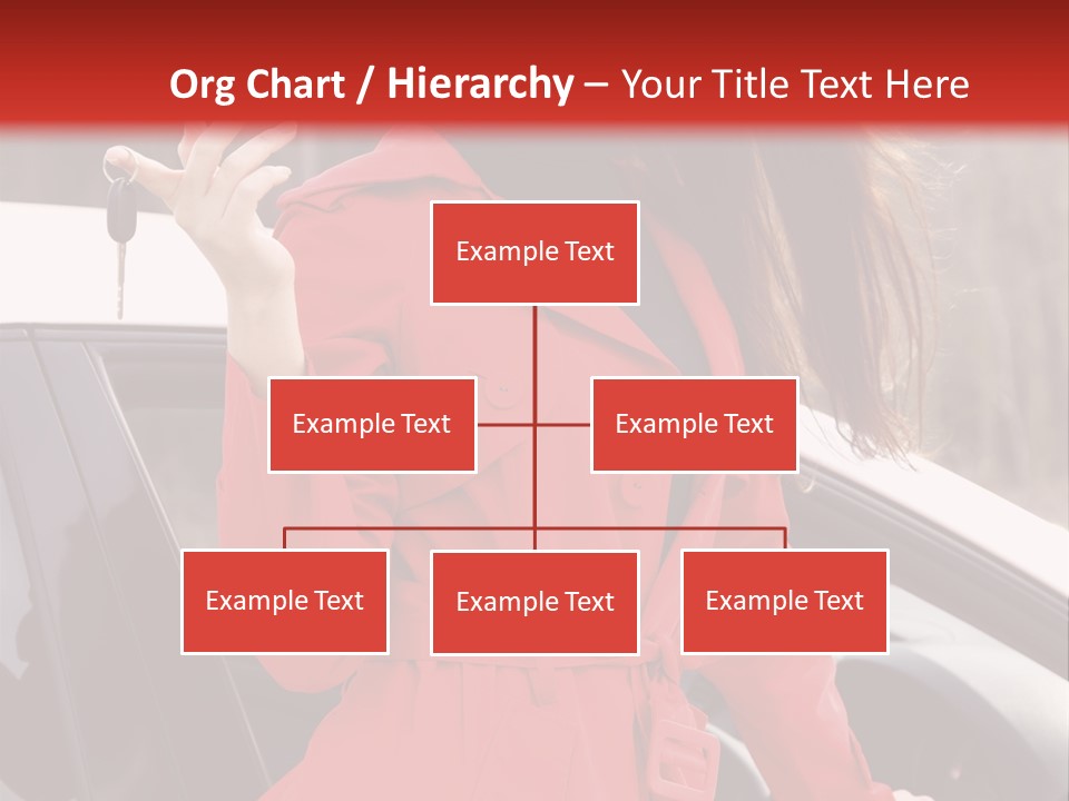 Success Auto Woman PowerPoint Template