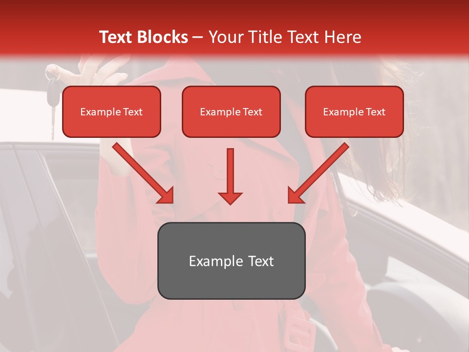 Success Auto Woman PowerPoint Template