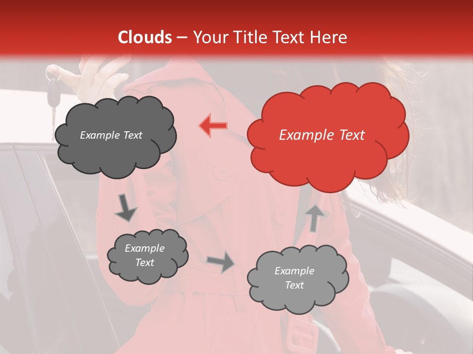 Success Auto Woman PowerPoint Template