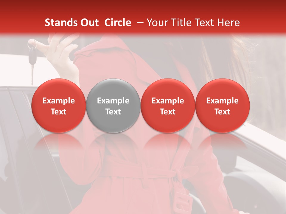 Success Auto Woman PowerPoint Template