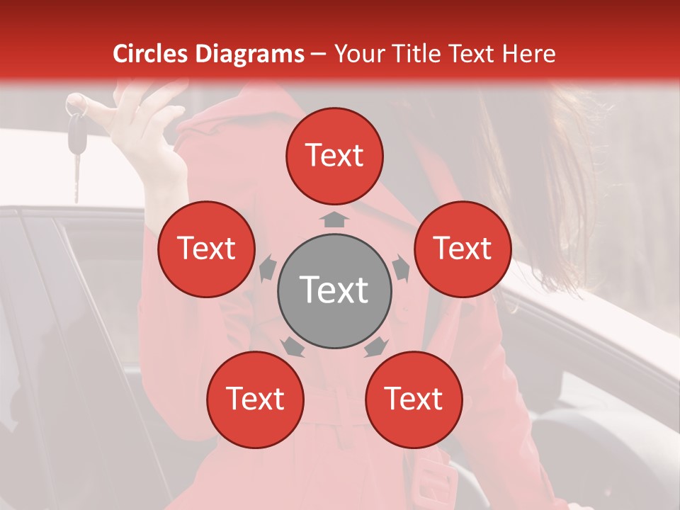 Success Auto Woman PowerPoint Template