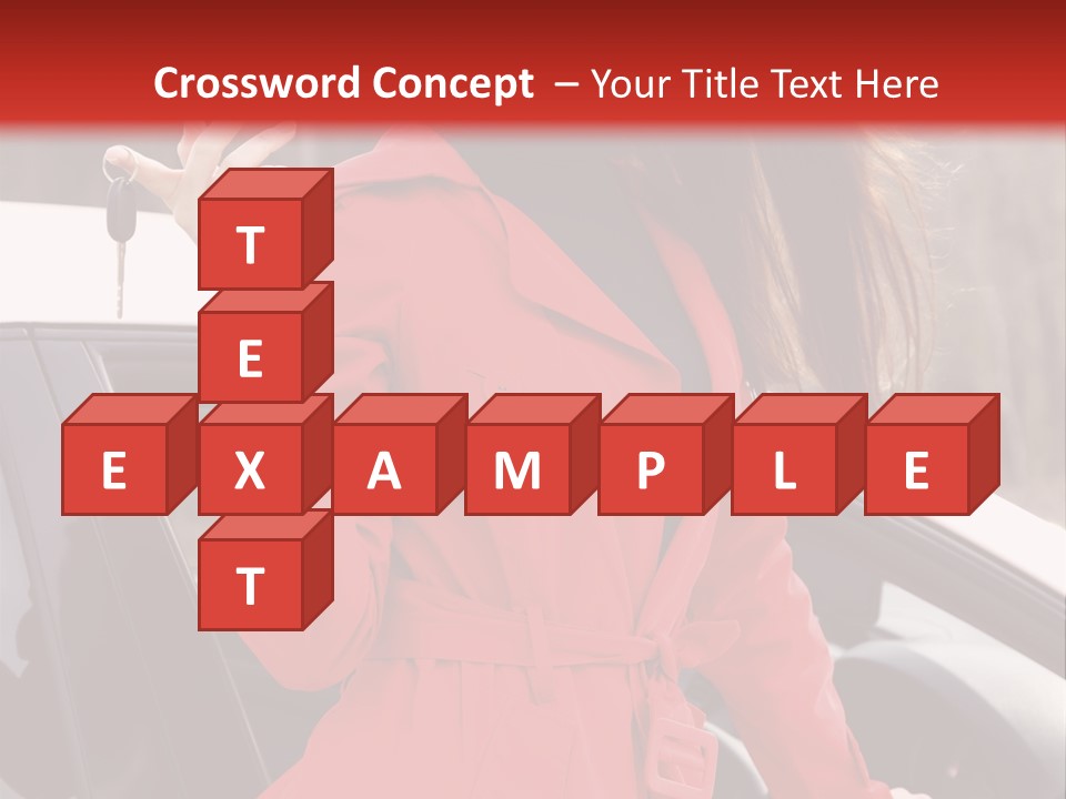 Success Auto Woman PowerPoint Template