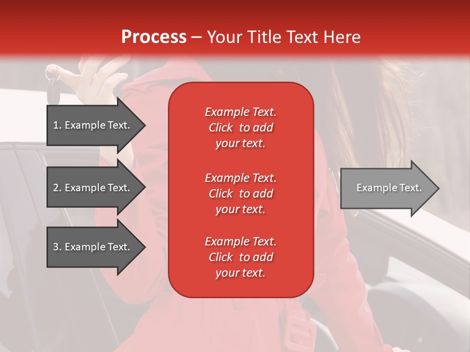 Success Auto Woman PowerPoint Template
