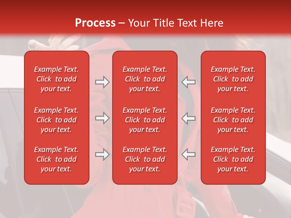 Success Auto Woman PowerPoint Template