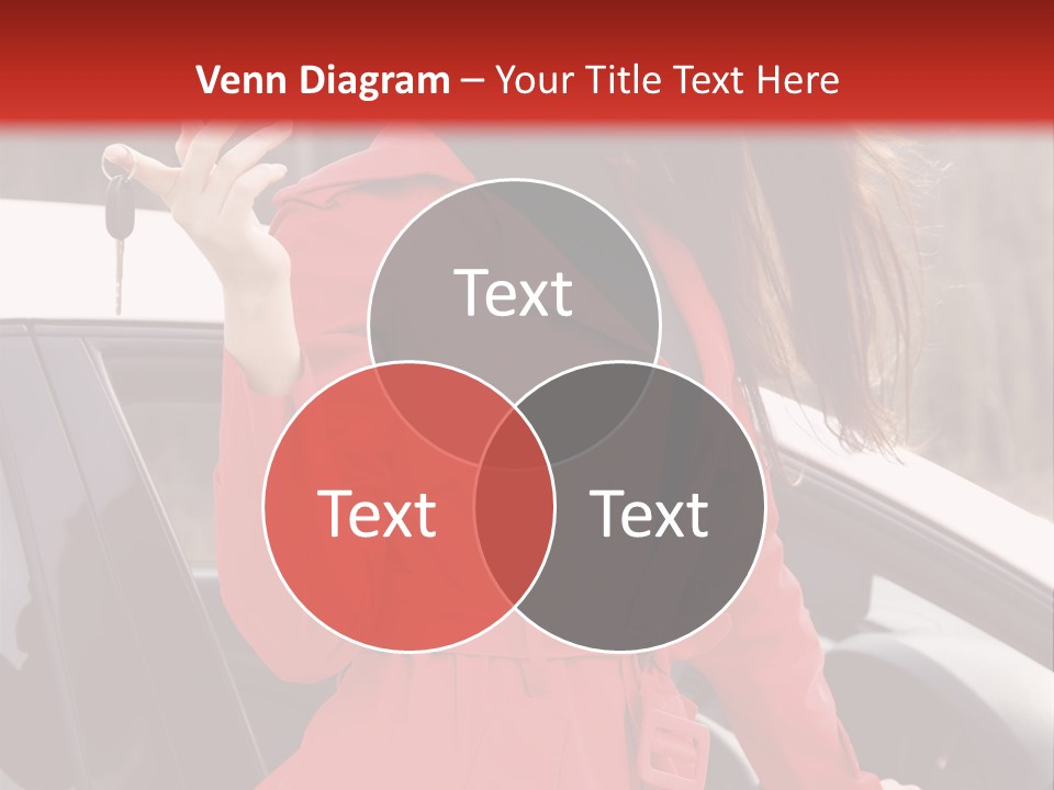 Success Auto Woman PowerPoint Template