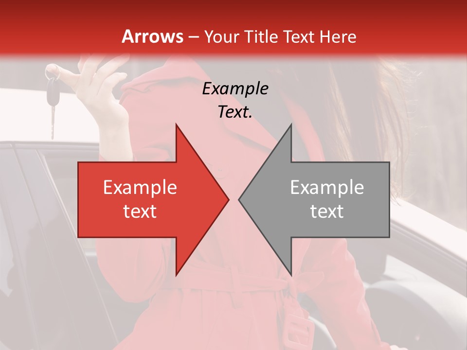 Success Auto Woman PowerPoint Template