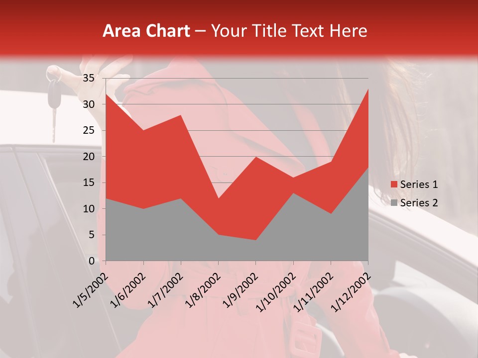 Success Auto Woman PowerPoint Template