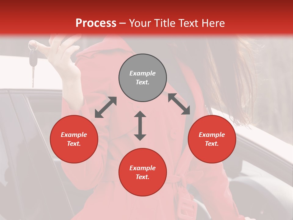 Success Auto Woman PowerPoint Template
