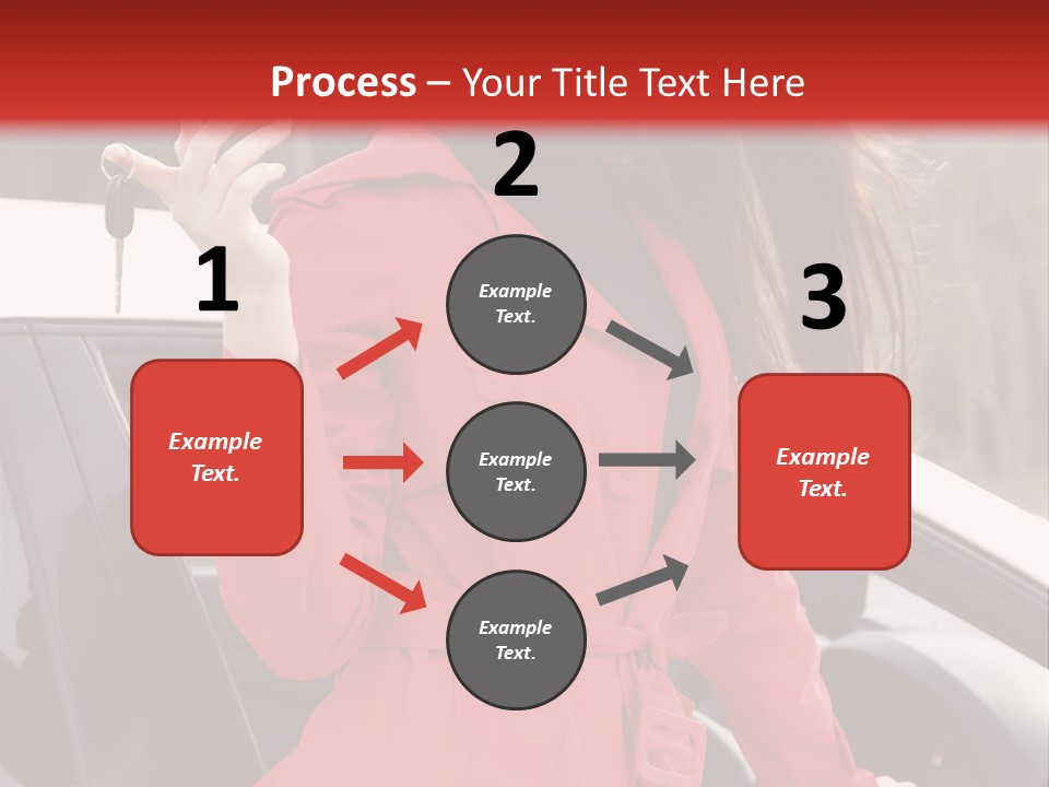 Success Auto Woman PowerPoint Template