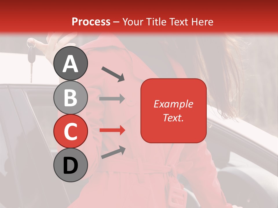 Success Auto Woman PowerPoint Template