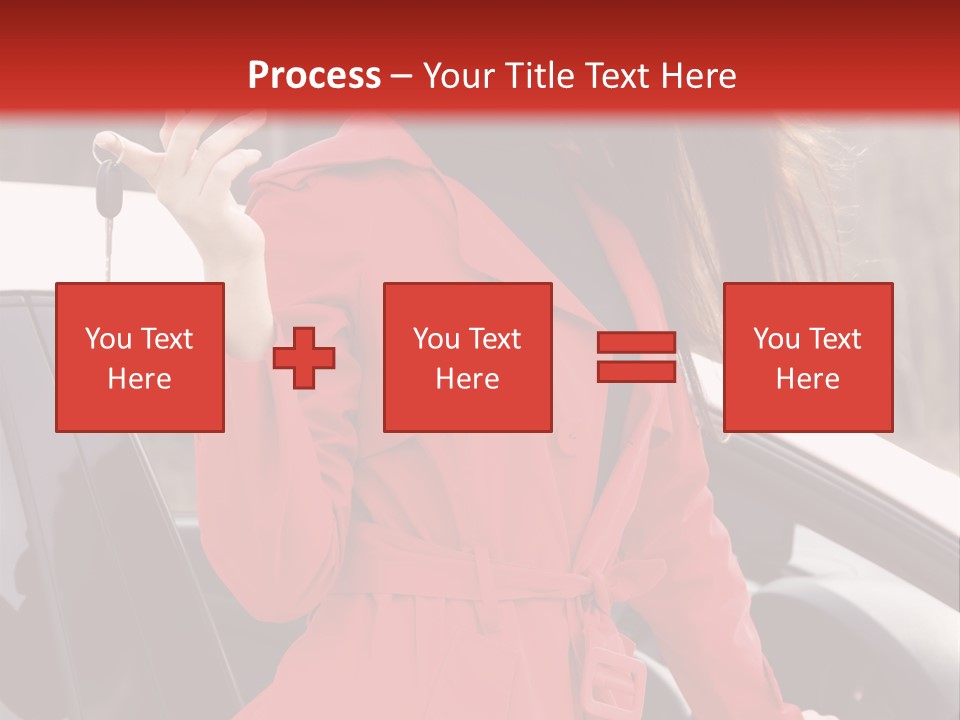 Success Auto Woman PowerPoint Template