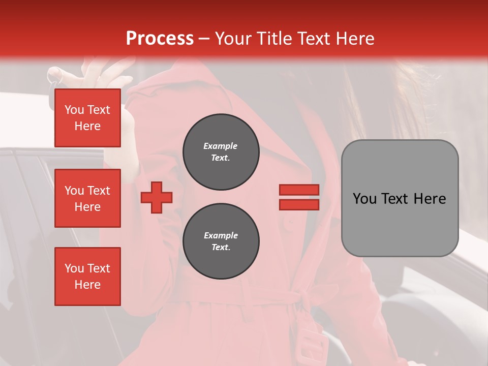 Success Auto Woman PowerPoint Template