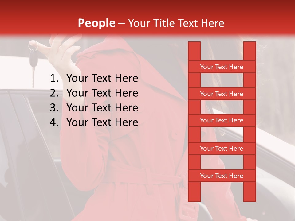 Success Auto Woman PowerPoint Template