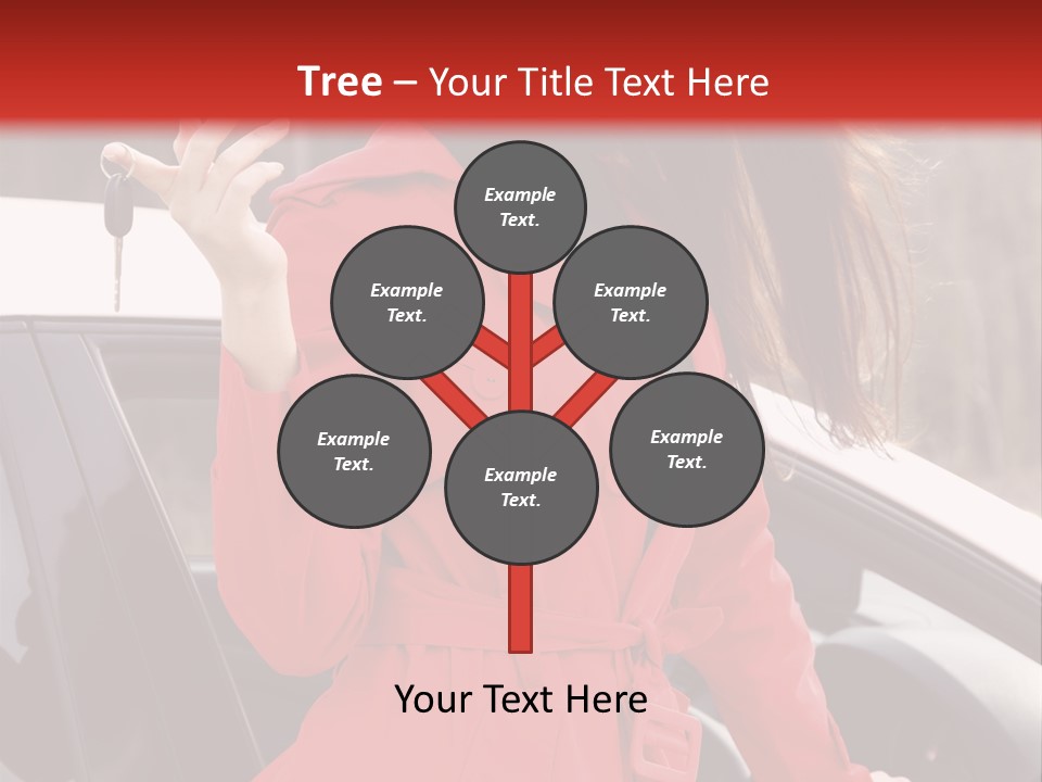 Success Auto Woman PowerPoint Template