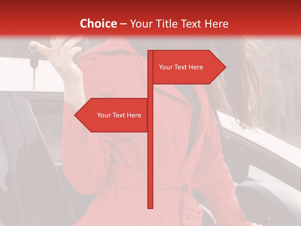 Success Auto Woman PowerPoint Template