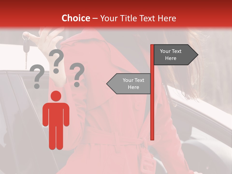 Success Auto Woman PowerPoint Template